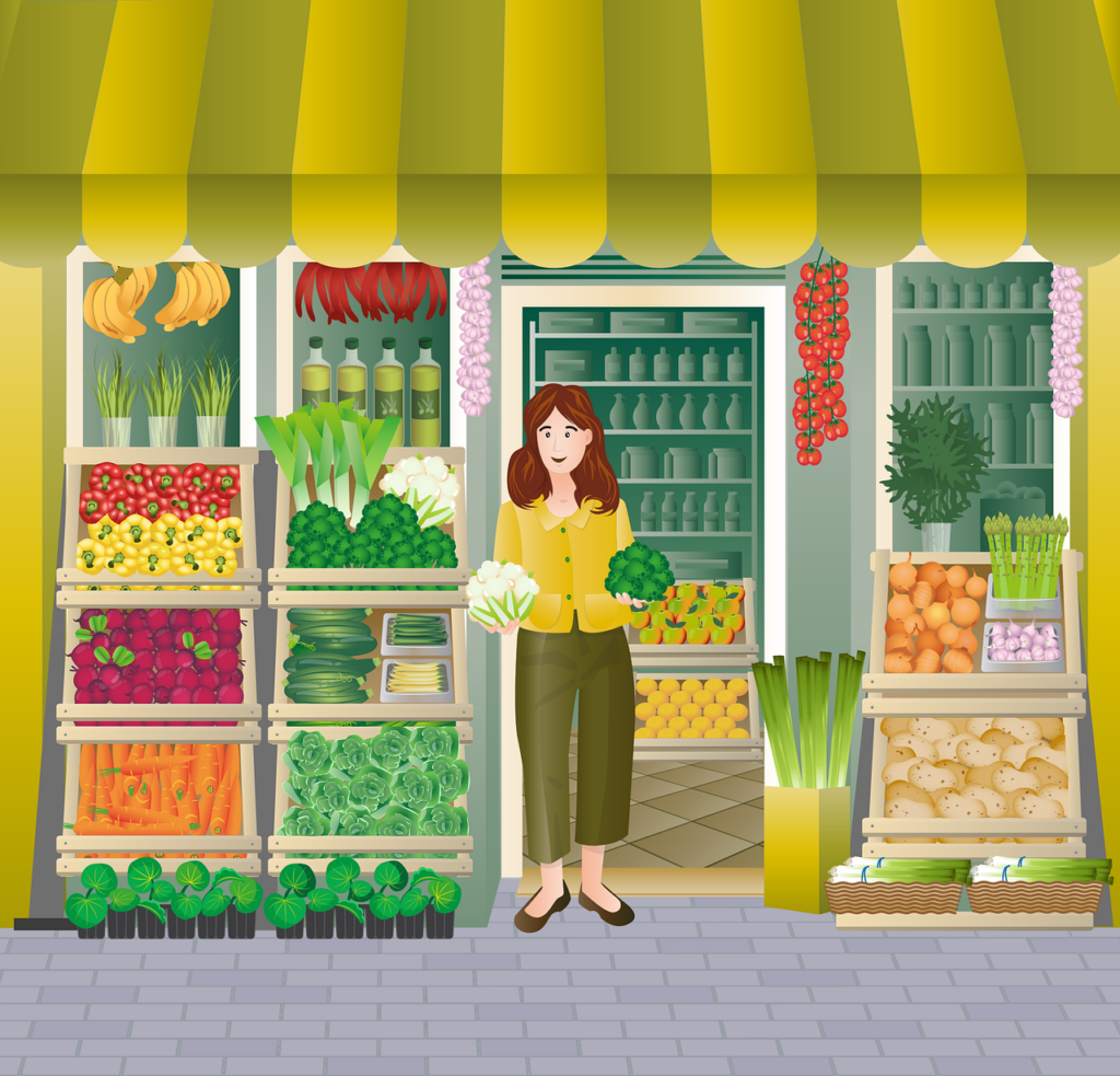 woman shopping vegetable shop 6289052